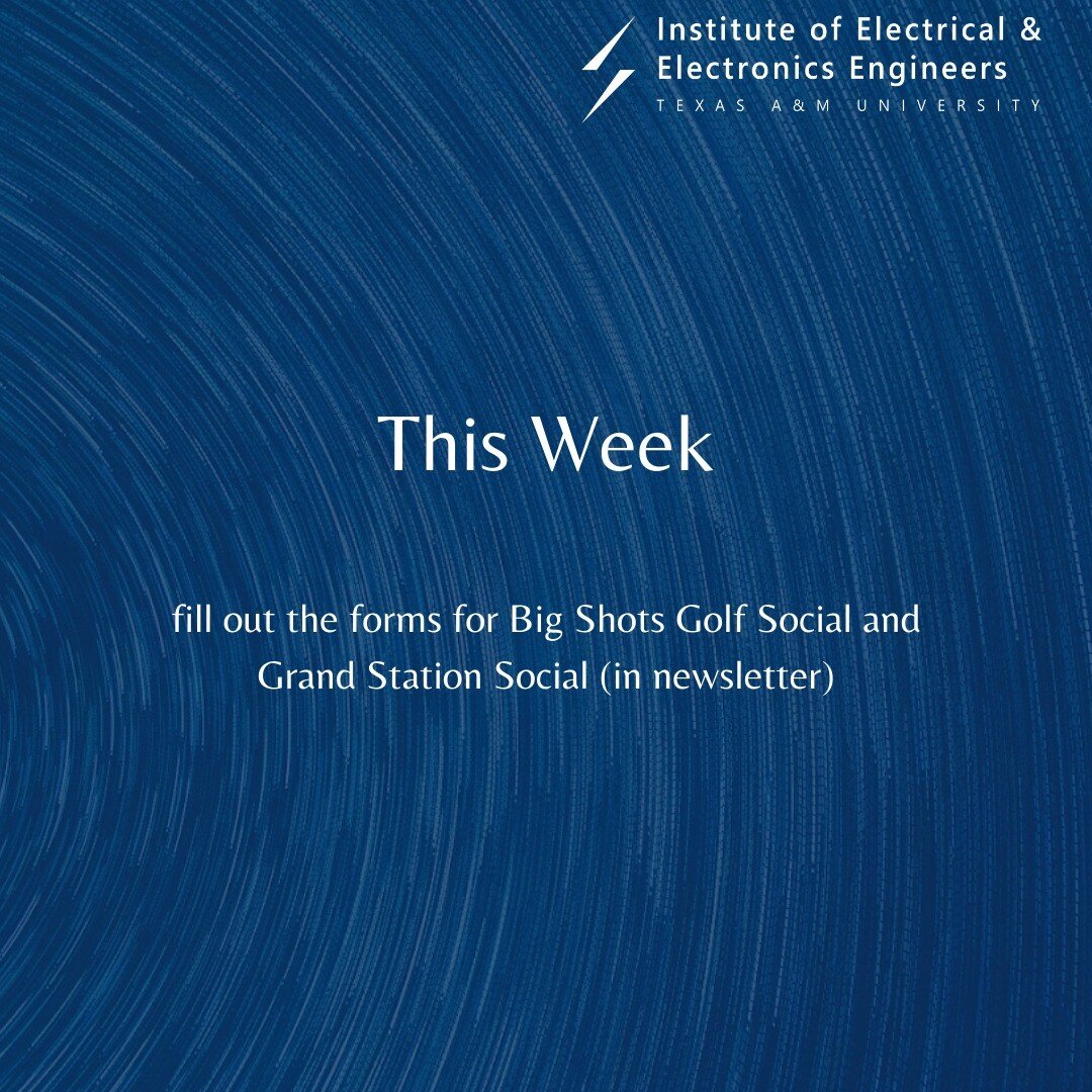 Week of April 11
Fill out the forms in the newsletter